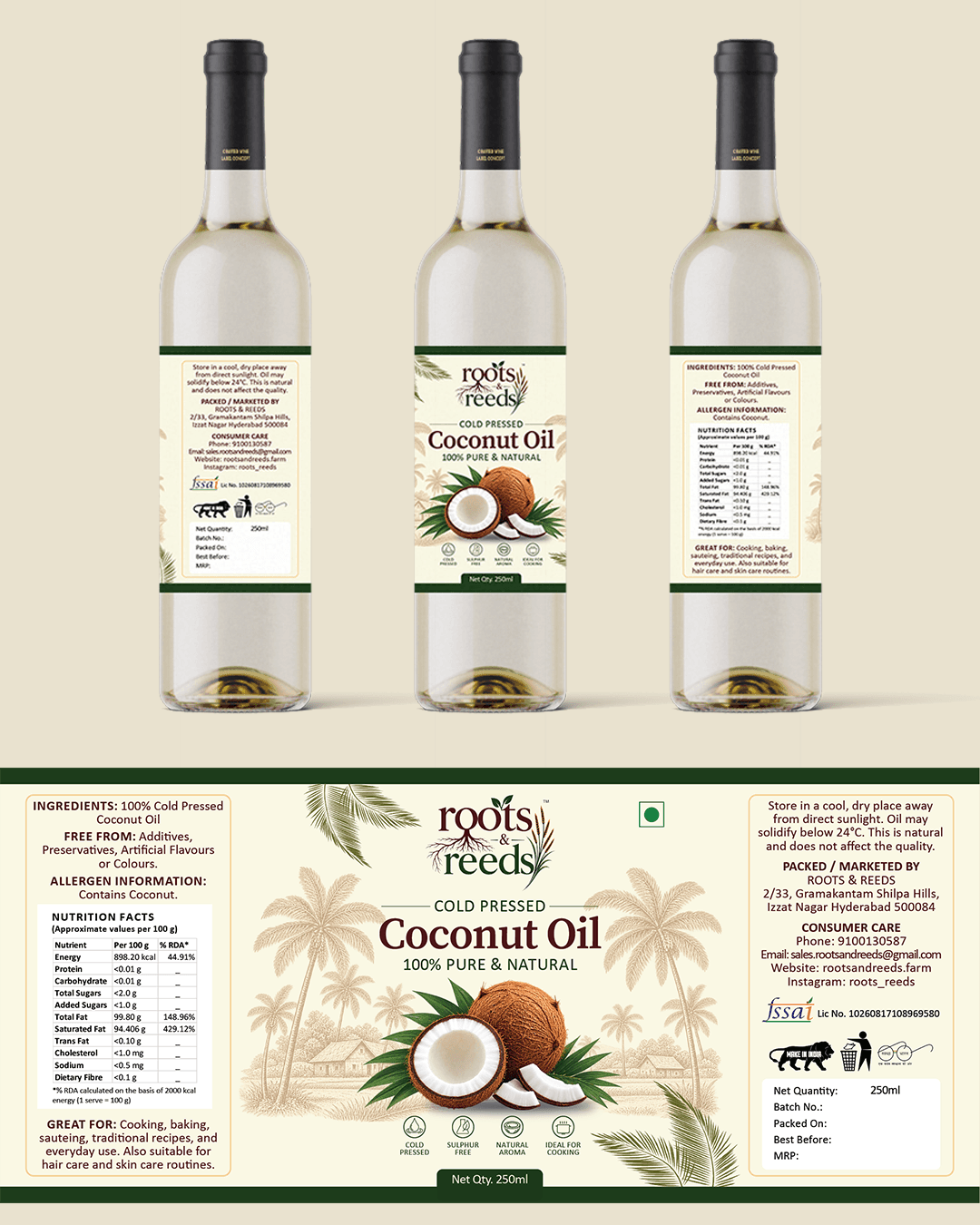 Coconut Oil Bottle - Featured design by WeidOps
